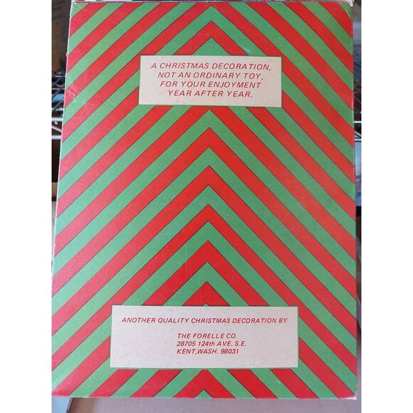 Vintage Fuzzy Frostys Snowman Decor Set of 2 Handmade in USA Boxed - Picture 4 of 4